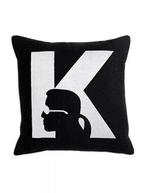 Karl Lagerfeld Paris Silhouette Decorative Pillow, NWT 18" x 18"
